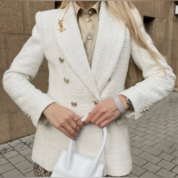 Zara double breasted blazer - Picture 4 of 9